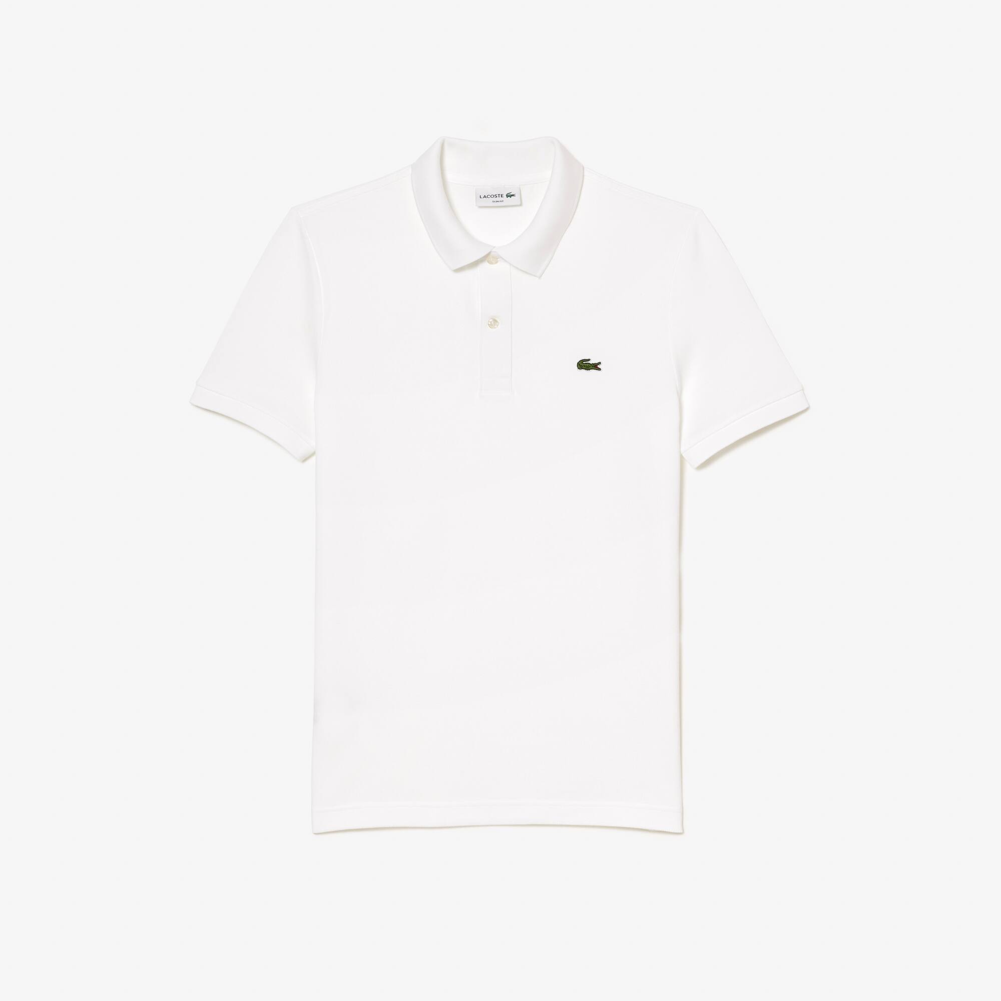 lacoste slim fit white shirt