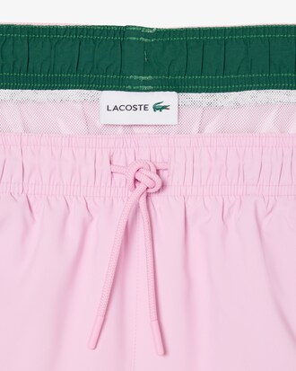 Mid Length Monochrome Swim Trunks