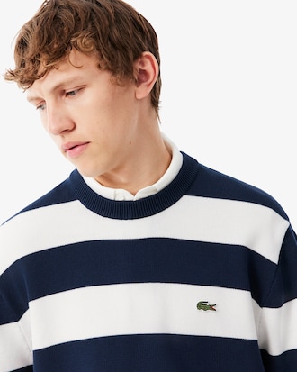 Striped Cotton Crew Neck Sailor Sweater