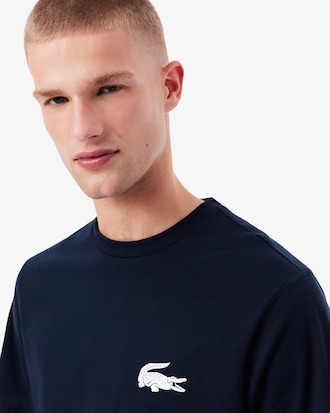 Crocodile Print Cotton Loungewear T-Shirt