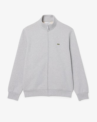 Zipped Cotton Fleece Sweatshirt