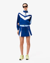 Adjustable Colour-Block Interlock Skirt