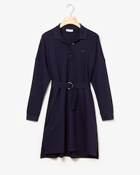 Women's Kimono Sleeved Flowing Piqu&eacute; Polo Dress