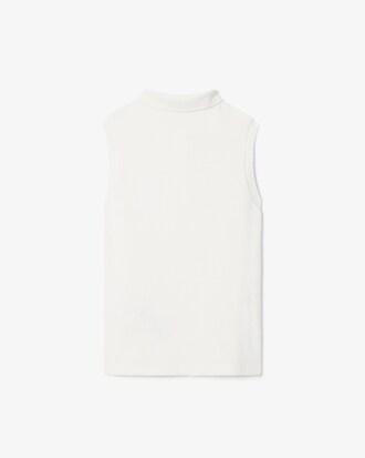 Sleeveless Terry Polo Shirt