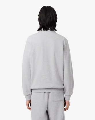 Zipped Cotton Fleece Sweatshirt