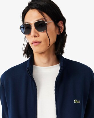 Zipped Cotton Fleece Sweatshirt
