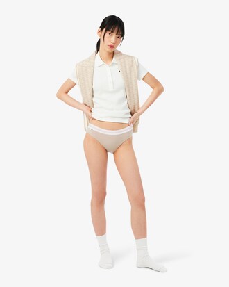 Contrast Waist Stretch Cotton Briefs