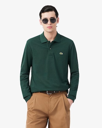 Classic Fit Long Sleeved L.12.12 Polo Shirt