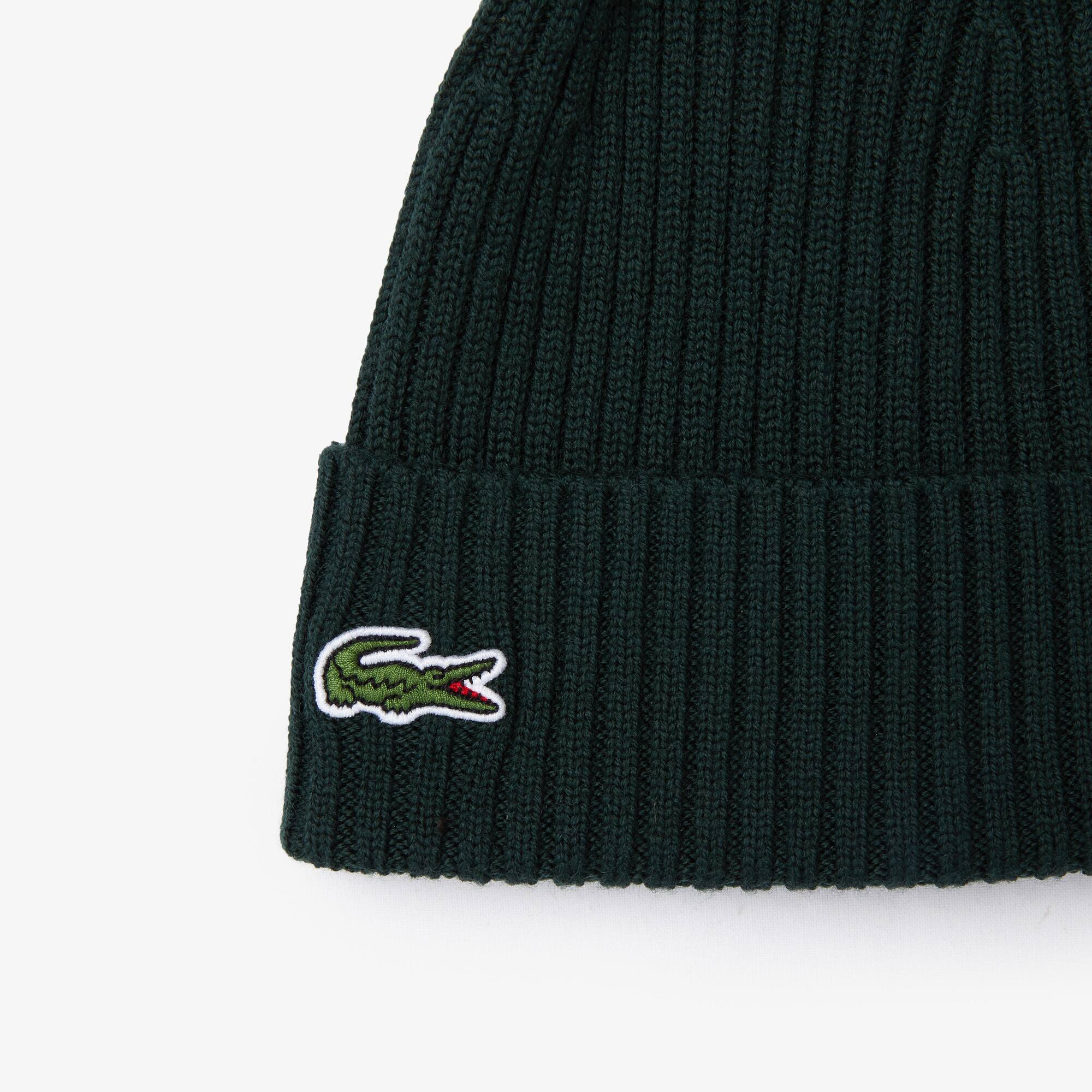lacoste wool beanie