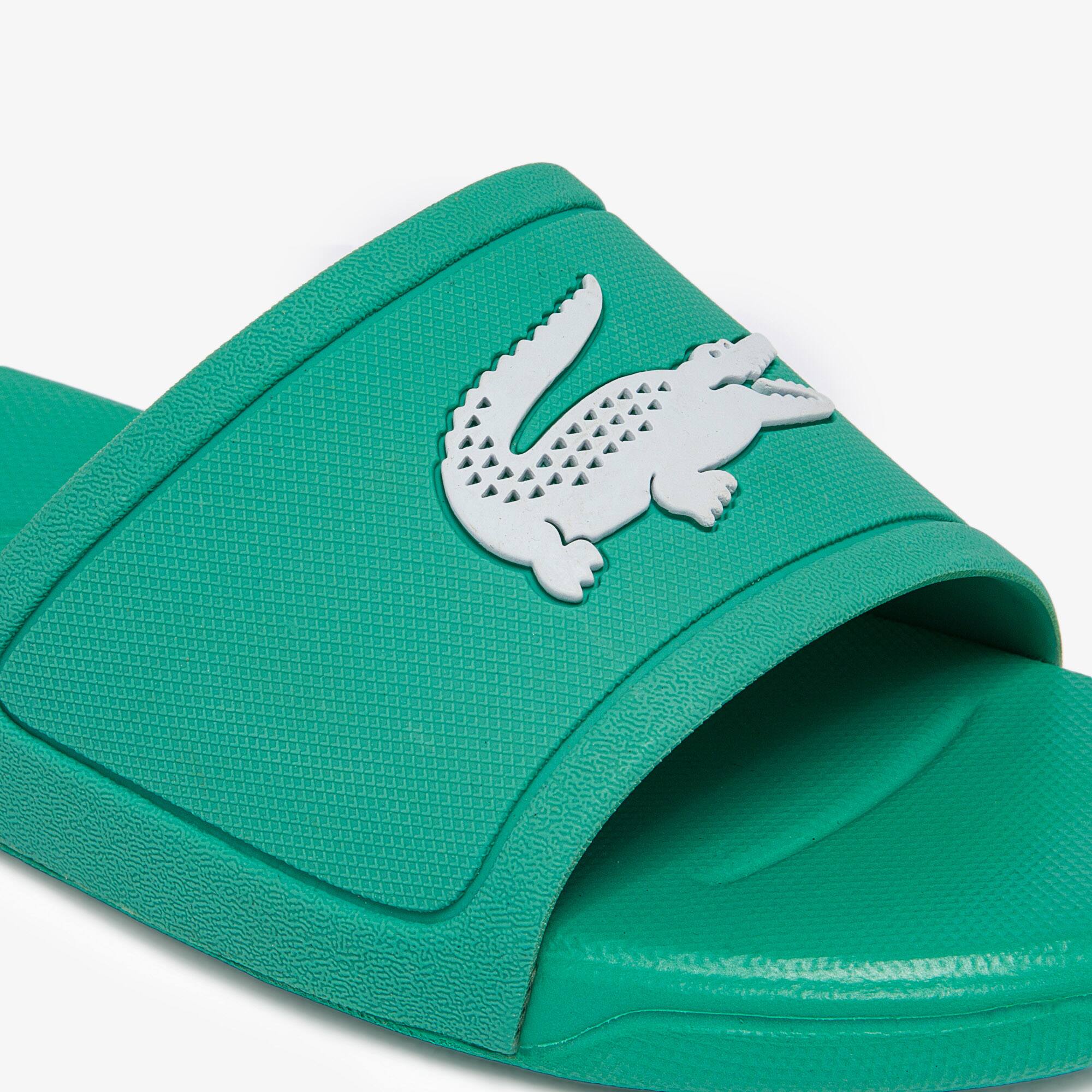 lacoste green slides
