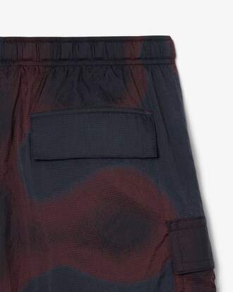 Ombré Print Nylon Cargo Shorts
