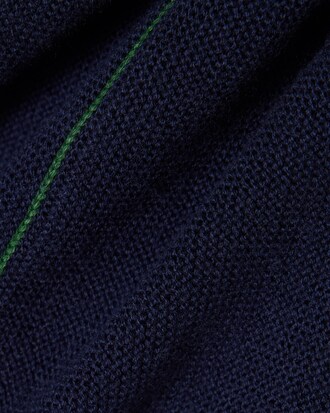 V Neck Moss Stitch Cotton Cardigan