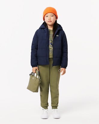 Hooded Taffeta Puffed Jacket