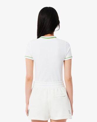 Camiseta de punto jersey con detalles en contraste