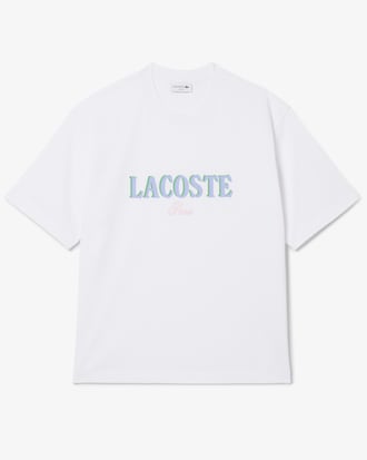 Camiseta de punto jersey de corte holgado con estampado