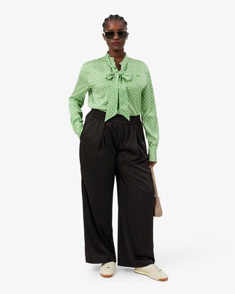 Camisa de corte regular con cuello amovible