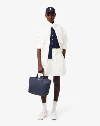 Chaqueta de punto pointelle de corte ajustado