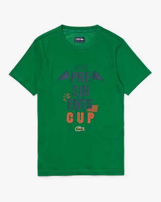 Camiseta de hombre Presidents Cup en mezcla de algodón estampado transpirable