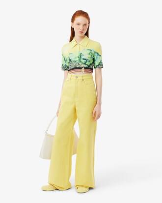 Polo de corte ajustado gráfico Runway