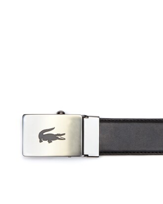 Cintur&oacute;n De Hombre En Piel El&aacute;stica Con Correa De Placa Slip-Fit