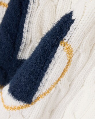 Jersey bordado de punto intarsia con ochos