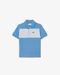 Polo de petit piqu&eacute; con bloques de color