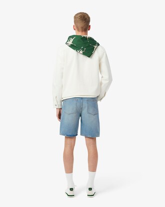 Bermudas denim de corte recto