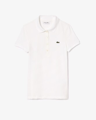 Polo de corte ajustado L.12.D de algodón elástico