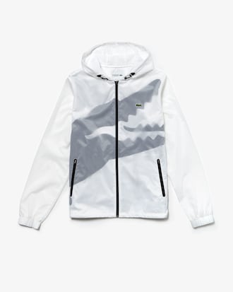 Cortavientos SPORT efecto brillante y cocodrilo oversized