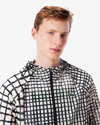 Chaqueta deportiva ligera con estampado de cocodrilo