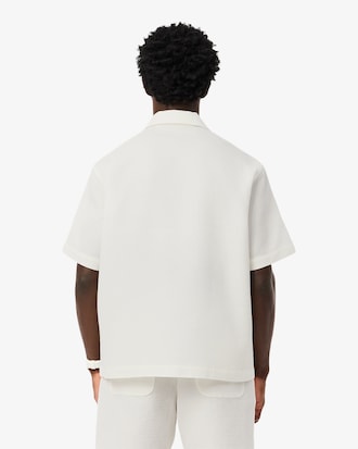 Camisa con textura gofrada de corte holgado