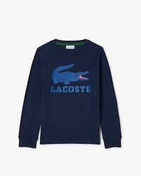 Sudadera de felpa con estampado de cocodrilo   