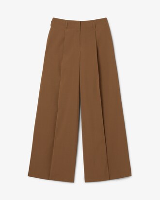 Pantalón de corte amplio de mezcla de lana Runway