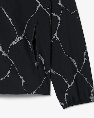 Chaqueta de tenis reflectante con estampado de cocodrilo