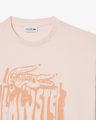 Camiseta de algodón estampada