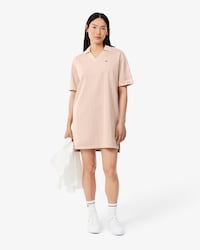 Vestido polo de jacquard con monograma