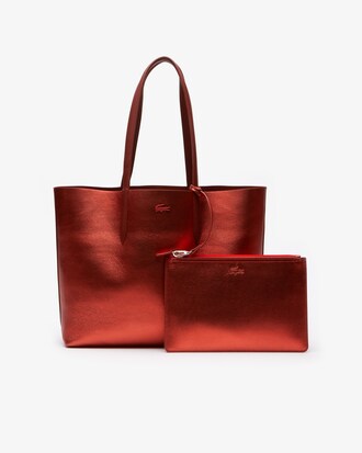 Bolso Tote De Mujer Anna En Piel Mate O Iridiscente Reversible