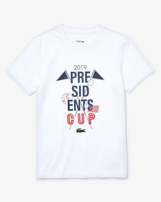 Camiseta de hombre Presidents Cup en mezcla de algodón estampado transpirable
