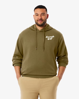 Sudadera con capucha de golf de felpa estampada
