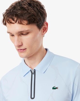 Polo de tenis con cocodrilo de jacquard Ultra Dry