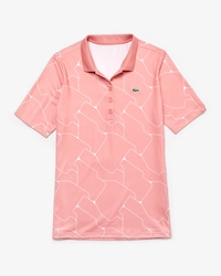 Polo de mujer Lacoste SPORT Golf en tejido de punto el&aacute;stico transpirable estampado
