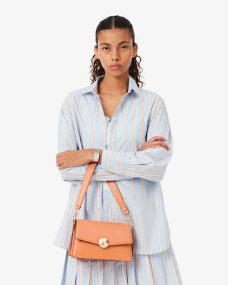 Bolso con solapa de piel Tennis Bliss