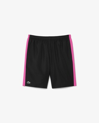 Pantalón corto deportivo estampado con detalles de marca