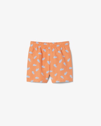 Short de ba&ntilde;o de tafet&aacute;n monocrom&aacute;tico