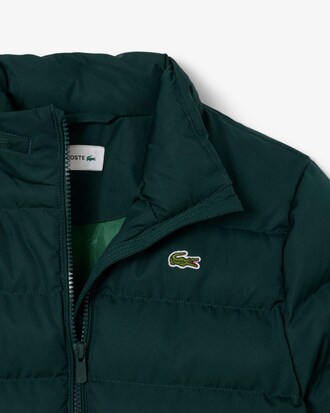 Unisex chaqueta con capucha acolchada de tafet&aacute;n diamantado