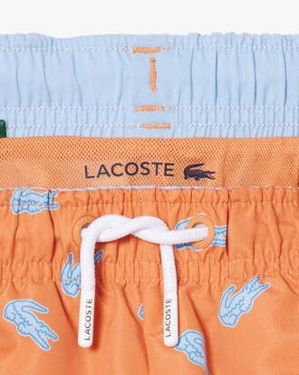 Short de ba&ntilde;o de tafet&aacute;n monocrom&aacute;tico