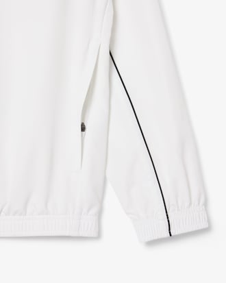 Chaqueta de ch&aacute;ndal deportiva hidr&oacute;fuga con ribete en contraste
