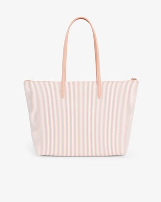 Bolso tote grande de rayas L.12.12 Concept