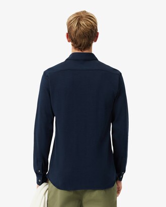 Camisa de piqu&eacute; de algod&oacute;n de corte ajustado