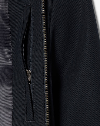 Chaqueta de sarga de mezcla de lana